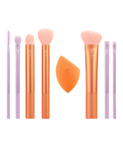 ست براش 8 تیکه همراه با پد مدل LEVEL UP BRUSH ریل تکنیک |  Real Techniques