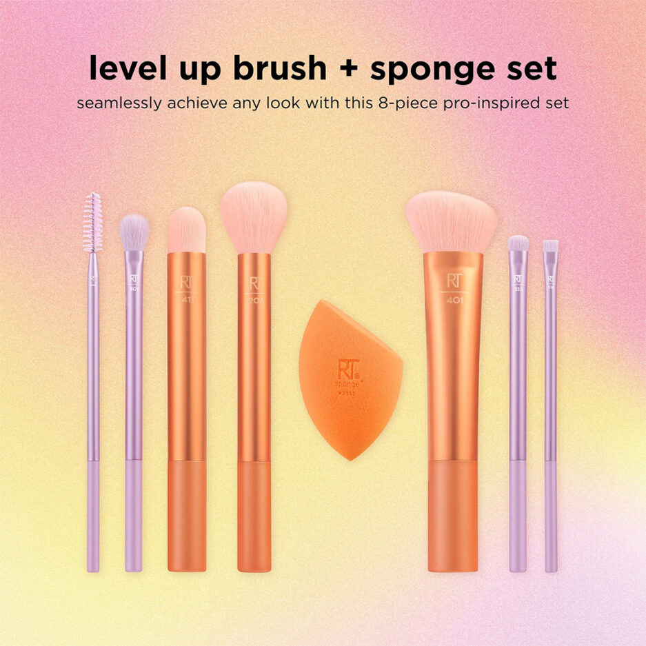 ست براش 8 تیکه همراه با پد مدل LEVEL UP BRUSH ریل تکنیک |  Real Techniques - Image 4