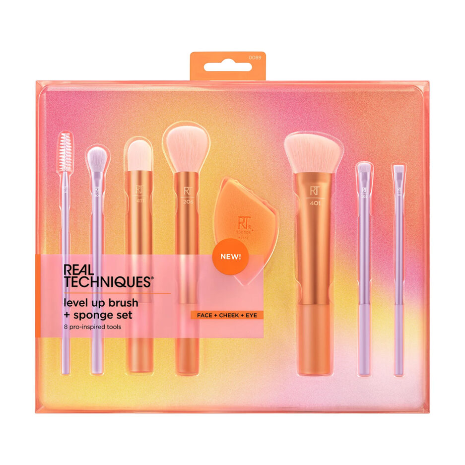 ست براش 8 تیکه همراه با پد مدل LEVEL UP BRUSH ریل تکنیک |  Real Techniques - Image 7