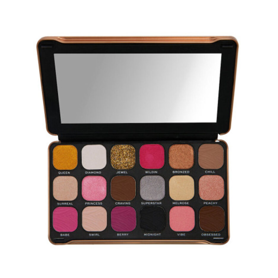 پالت سایه چشم 18 رنگ مدل  Bare Pink رولوشن | Revolution - Image 2