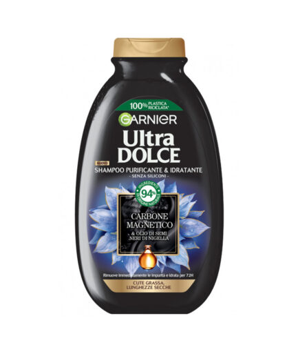 شامپو کربن مناسب موهای چرب مدل ultra dolce حجم 300 میل گارنیر | Garnier