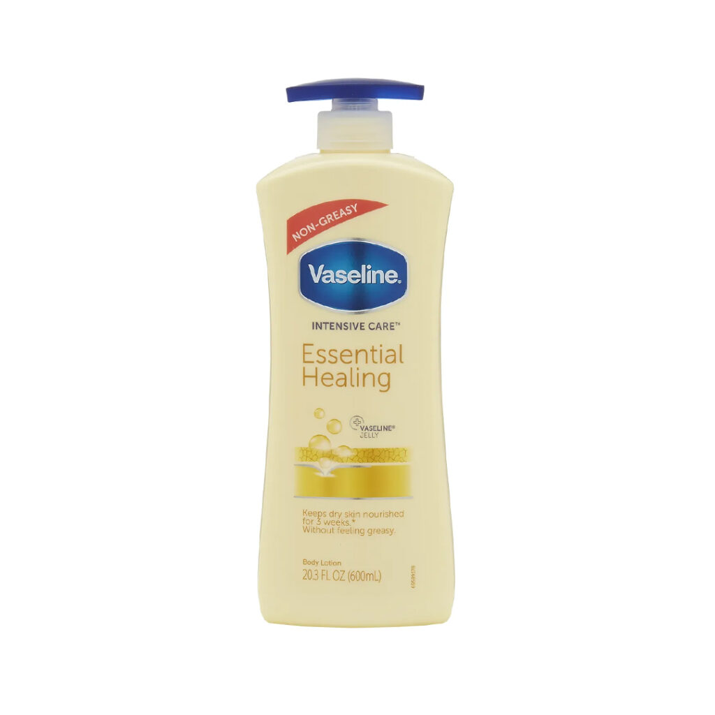 لوسیون بدن پمپی حاوی جو دوسر مدل Essential Healing حجم600 میل وازلین | Vaseline