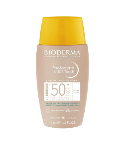 کرم ضدآفتاب رنگی SPF50 مدل Photoderm Nude Touch حجم 40 میل بایودرما | Bioderma