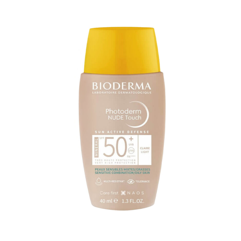 کرم ضدآفتاب رنگی SPF50 مدل Photoderm Nude Touch حجم 40 میل بایودرما | Bioderma