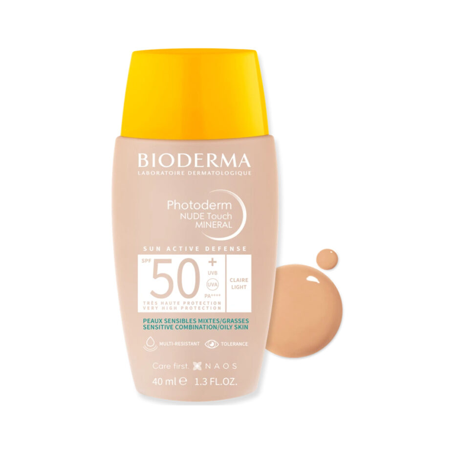 کرم ضدآفتاب رنگی SPF50 مدل Photoderm Nude Touch حجم 40 میل بایودرما | Bioderma - Image 2