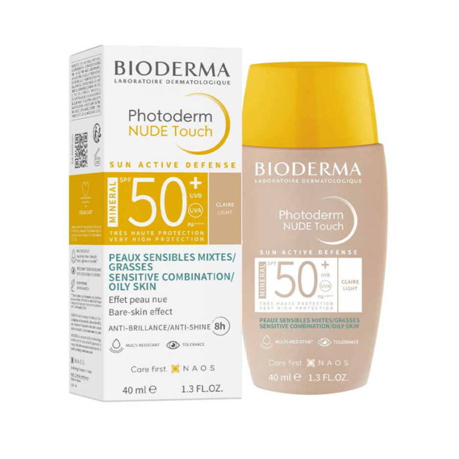 کرم ضدآفتاب رنگی SPF50 مدل Photoderm Nude Touch حجم 40 میل بایودرما | Bioderma - Image 3