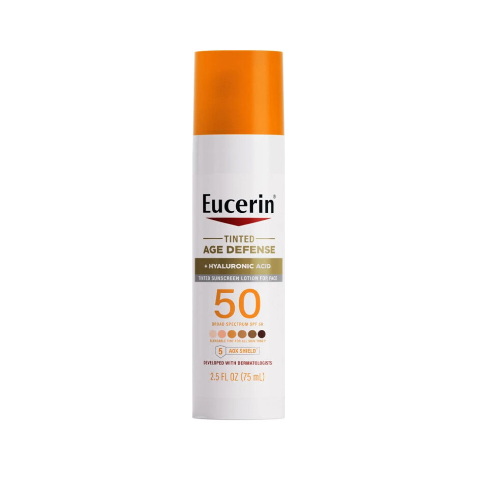 لوسیون ضدآفتاب صورت SPF50 مدل Age Defense حجم 75 میل اوسرین | Eucerin