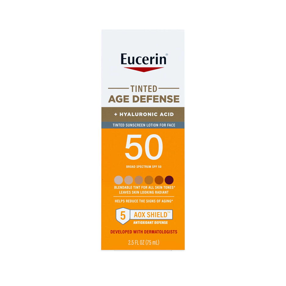 لوسیون ضدآفتاب صورت SPF50 مدل Age Defense حجم 75 میل اوسرین | Eucerin - Image 3