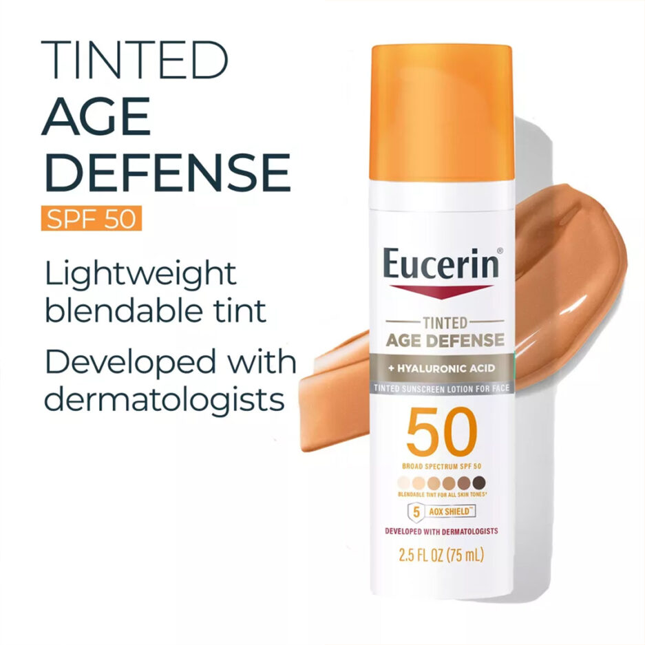 لوسیون ضدآفتاب صورت SPF50 مدل Age Defense حجم 75 میل اوسرین | Eucerin - Image 8