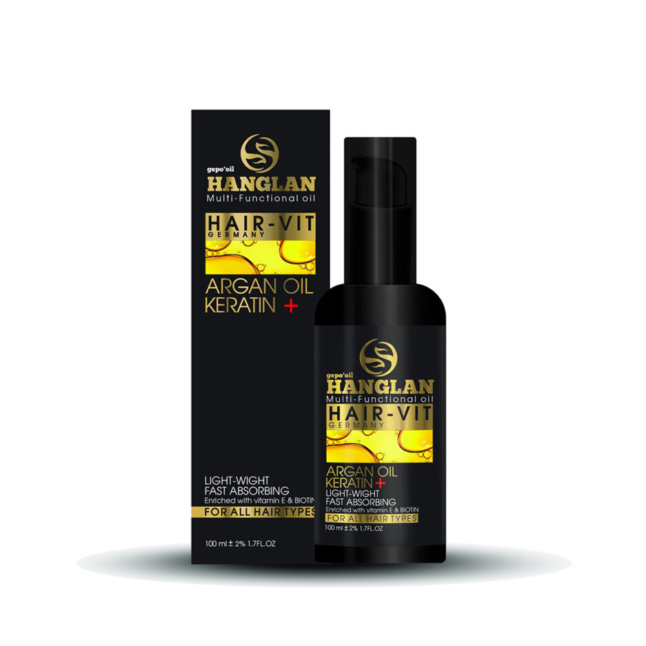 روغن آرگان Hanglan Hair-vit + کراتین 100 میل هانگلن | Hanglan