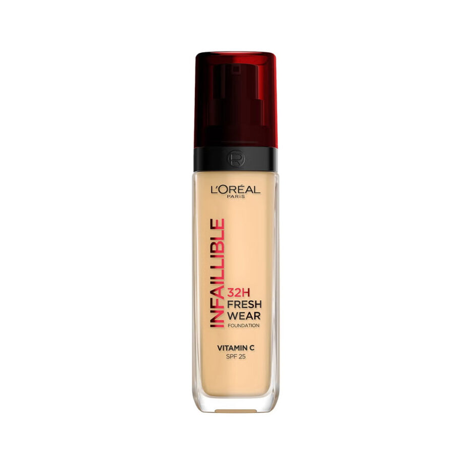 کرم پودر اینفالیبل 32 ساعته حاوی SPF25 مدل Freshwear حجم 30 میل لورال | Loreal