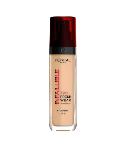 کرم پودر اینفالیبل 32 ساعته حاوی SPF25 مدل Freshwear حجم 30 میل لورال | Loreal - 220 neutral neutre