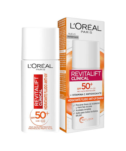 کرم ضدآفتاب SPF50 حاوی ویتامین C مدل  Revitalift Clinical Anti-UV حجم 50 میل لورال | Loreal