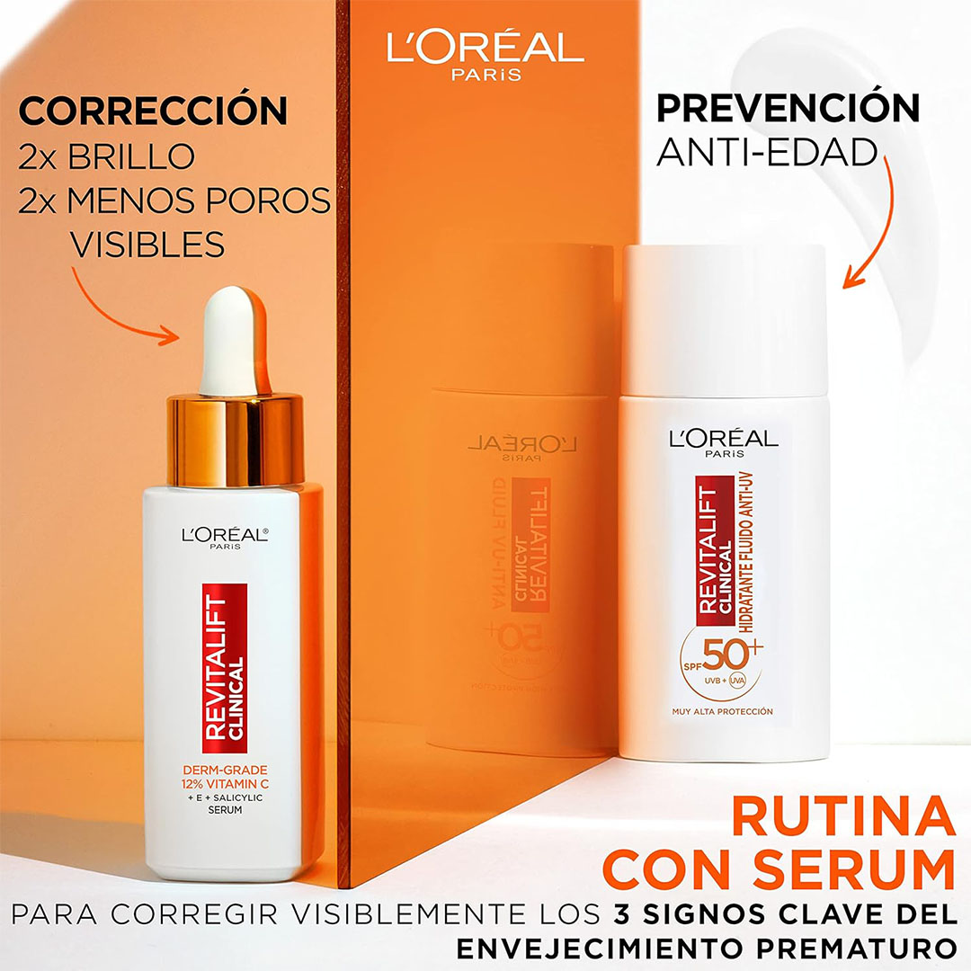 کرم ضدآفتاب SPF50 حاوی ویتامین C مدل Revitalift Clinical Anti-UV حجم 50 میل لورال | Loreal - Image 5