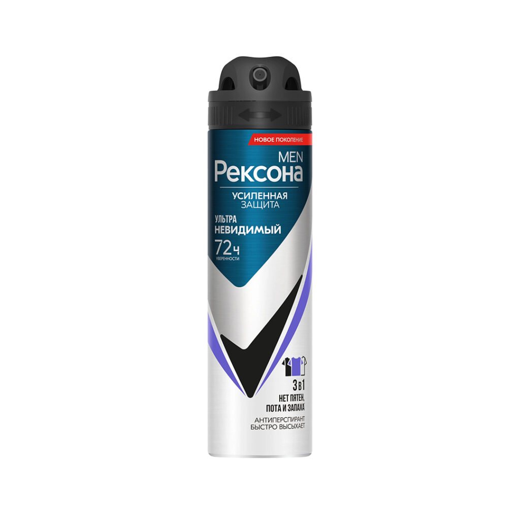 ضد تعریق مردانه مدل Ultra Invisible، سه در یک ، 72 ساعت، 150 میل رکسونا | Rexona