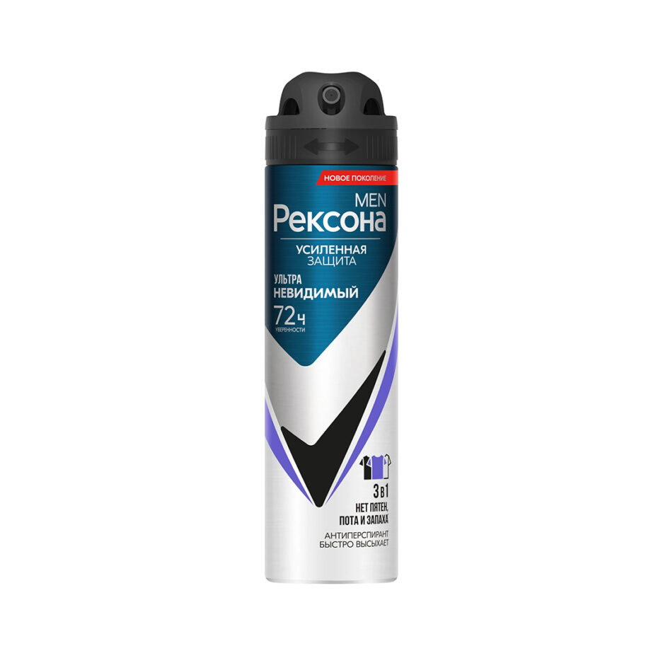 ضد تعریق مردانه مدل Ultra Invisible، سه در یک ، 72 ساعت، 150 میل رکسونا | Rexona