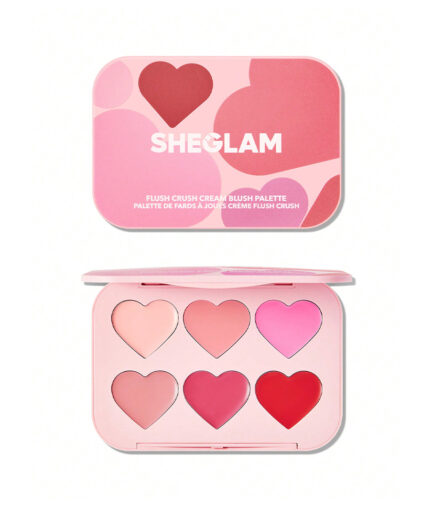 پالت رژگونه کرمی 6 رنگ مدل Flush Crush سری  Blushing Bouquet رنگ شیگلم | Sheglam