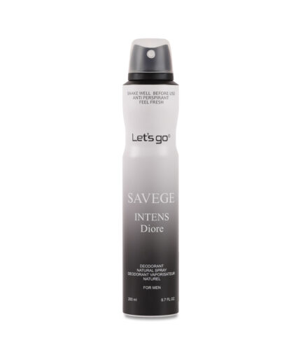 دئودورانت مردانه دیور Sauvage Intens حجم 200 میل لتس گو | Lets go